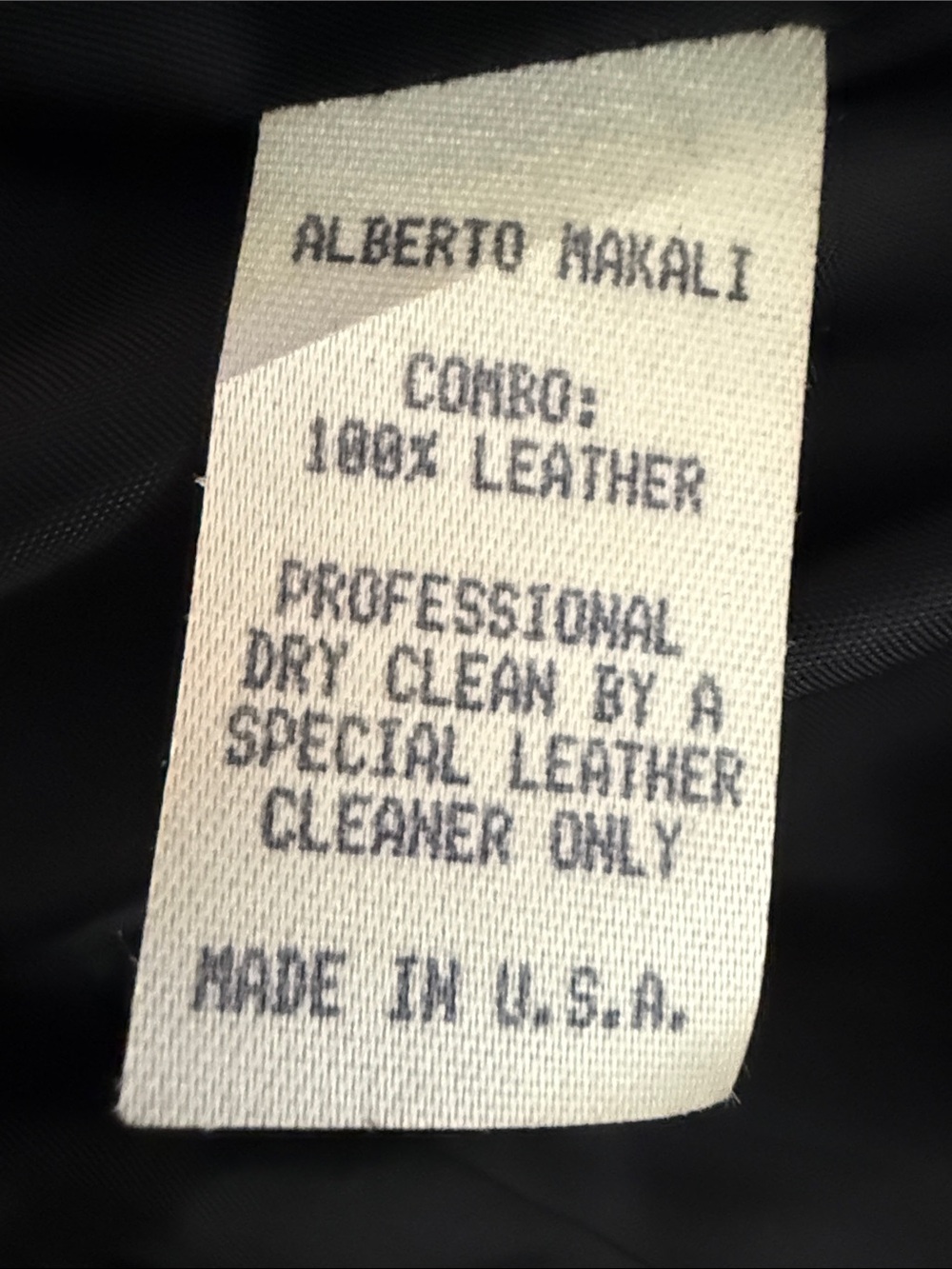 Alberto Makali Black Leather Vest with Gold Chain Hardware - Picture 4 of 4